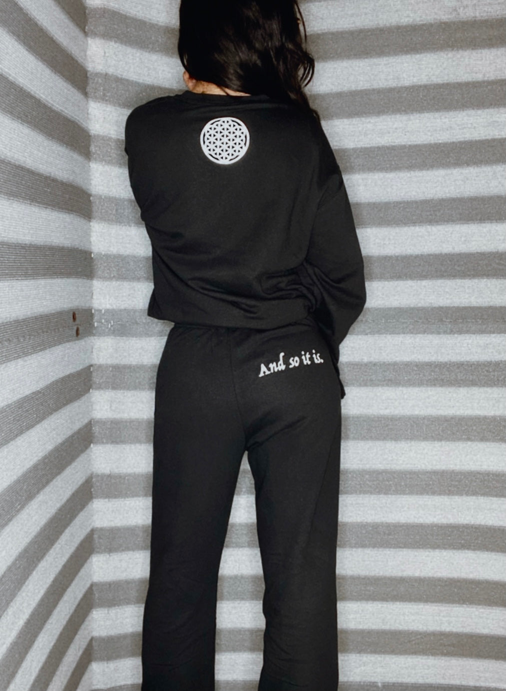 sweat pant and sweatshirt set