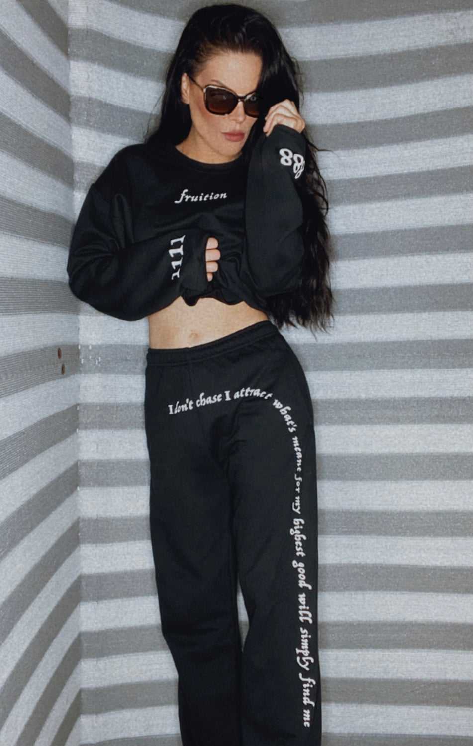 sweat pant and sweatshirt set